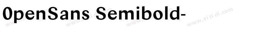 0penSans Semibold字体转换